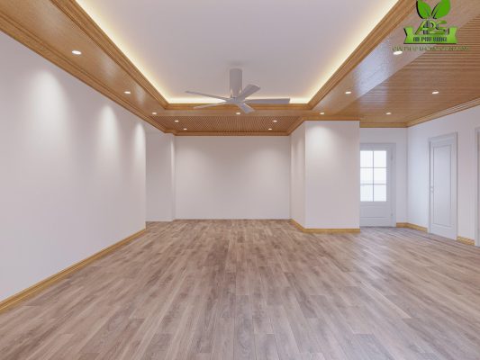 Ốp trần nhựa bằng tấm ốp lam sóng