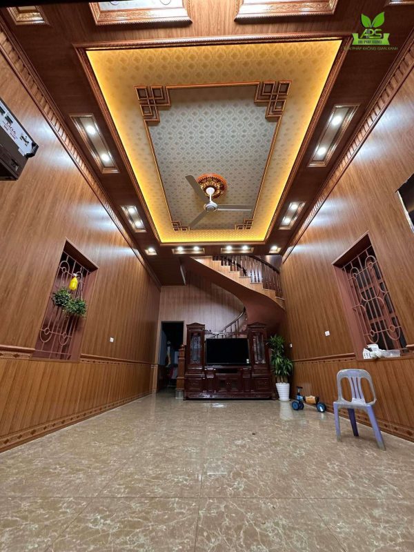 Cải tạo lớp sơn tường cũ bằng tấm nhựa ốp tường pvc