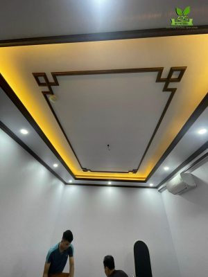 Nội Thất An Phú Sang thi công tấm ốp tường pvc cho khách hàng tại Cầu Giấy Hà Nội